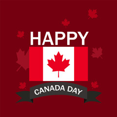 Canada Independence day vector background