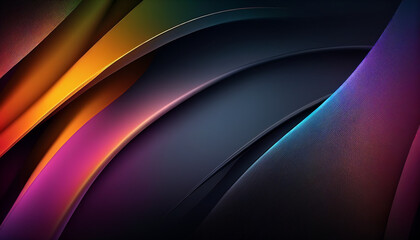 Purple and blue gradient background with a dark background, Generative AI