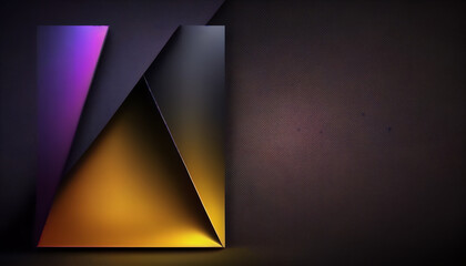 Purple and blue gradient background with a dark background, Generative AI