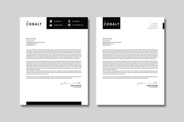 Modern premium business letterhead template