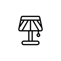 table lamp sign symbol vector