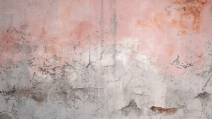 Obraz premium Pink gray cement concrete texture, grunge rough old stain gray background. AI generative