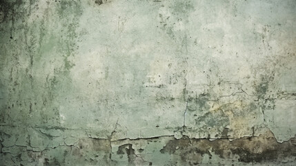 Obraz premium Green gray cement concrete texture, grunge rough old stain gray background, vintage backdrop studio design. AI generative
