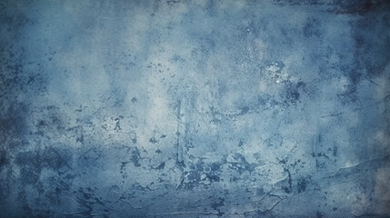 abstract grunge texture blue navy dark stucco wall background. AI generative