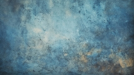 Obraz premium abstract grunge texture blue navy dark stucco wall background. AI generative
