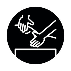 Anticellulite massage line color icon.  Physiotherapy, acupuncture.