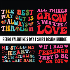 
RETRO VALENTINE'S DAY SVG Bundle T SHIRT DESIGN
