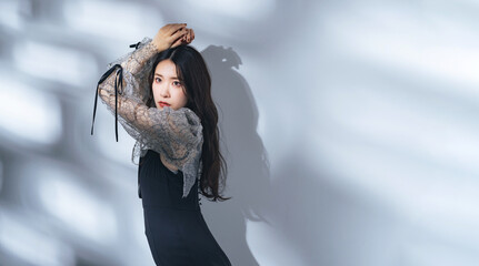 女性のファッションポートレート