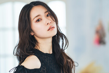 女性のポートレート