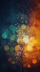 Fototapeta premium abstract bokeh background, Glitter sparkles bubble colorful wallpaper background
