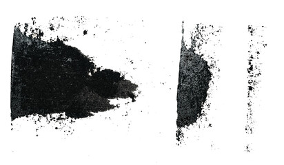 black lino ink remain, linocutting paint roller texture, poster element.