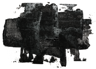 wet dark lino ink remain, wild black linocutting paint roller texture isolated.