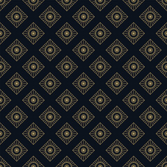 Geometric luxury pattern. Seamless ornamental pattern background. Vector artistic geometric style dark line pattern background.