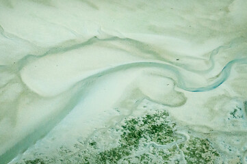 vue aérienne de la côte aux environs de Quiberon en France