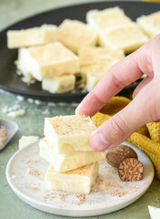 White chocolate fudge  