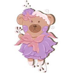 Fototapeta premium Bear flower 3