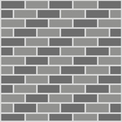 Vector seamless design illustration of background or wallpaper with abstract pattern forming like a brick wall with dark gray and light gray color combination