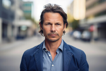 Obraz premium Smiling mature business man. Generative AI