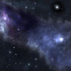 Naklejka premium Beautiful Sky And Stars High Quality Generative AI 
