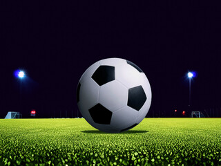 Fototapeta na wymiar soccer ball on grass