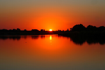 Sonnenuntergang Sabie River- Südafrika / Sundown Sabie River - South Africa /