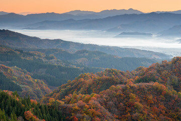 新潟県南魚沼市の朝焼け９