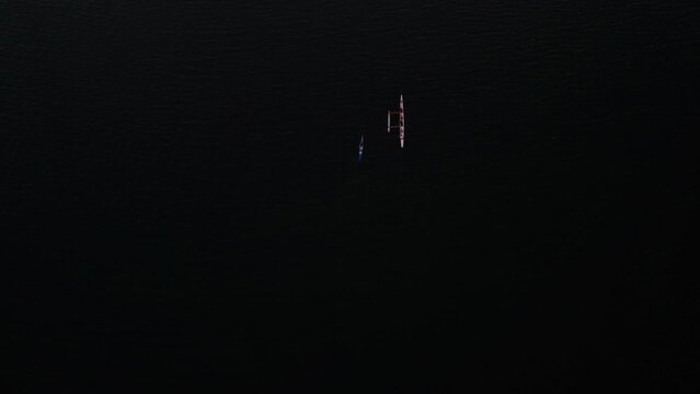 por do sol no lago paranoa em Brasilia - BRasil