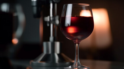 red wine in wine glass