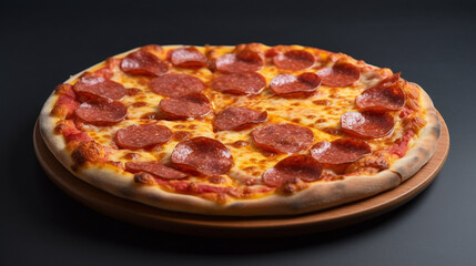 Pepperoni Pizza Closeup