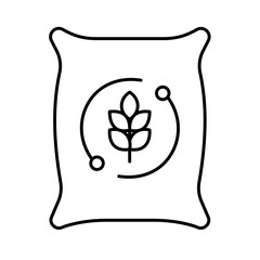 Wheat sack Color Vector Icon which can easily modify

