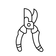 Plier tool Color Vector Icon which can easily modify
