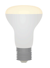 Led wide bulb. vector illustration