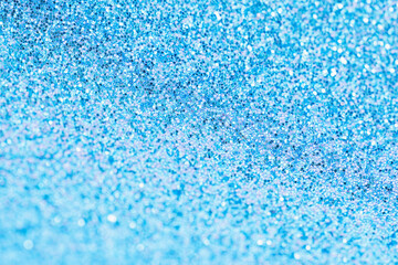 Blue glitter texture background..