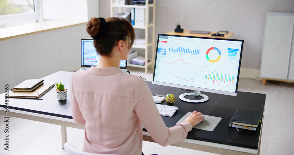 Poster kpi business analytics dashboard