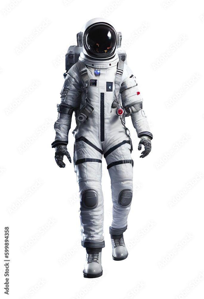 Canvas Prints space suits isolated on transparent background. ai generated.