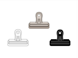 Binder Clip Clipart SVG Cut File | Binder Clip SVG | School Supplies Svg | Work Paperclip Svg | Paperclip Svg | Bulldog Clip