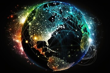 Global network connection over the world