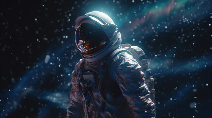 Obraz premium Astronauts in Space,created with generative ai tecnology.