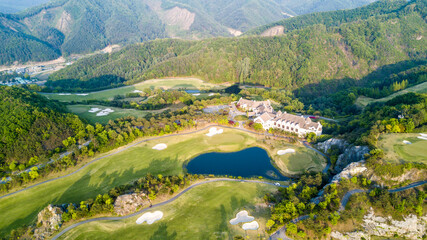 landscape with mountains