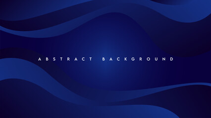 Abstract wavy blue background with gradient style