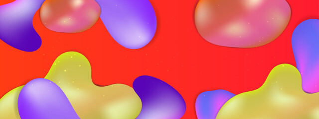 Vector abstract colorful colourful gradient background with fluid shapes