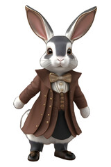 Fototapeta na wymiar bunny rabbit in fancy coat