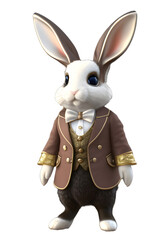 Obraz na płótnie Canvas bunny rabbit in fancy suits