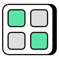Editable design icon of apps