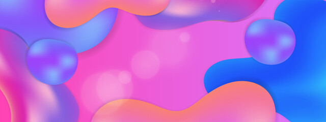 Vector colorful colourful liquid shapes background