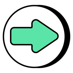 Premium download icon of forward arrow 