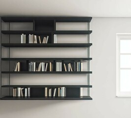 Bookshelf for advertisements