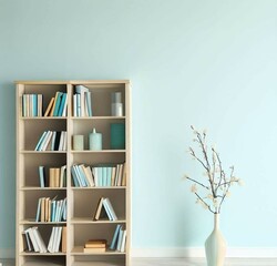 Bookshelf for advertisements