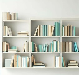 Bookshelf for advertisements