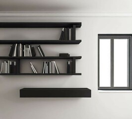 Bookshelf for advertisements
